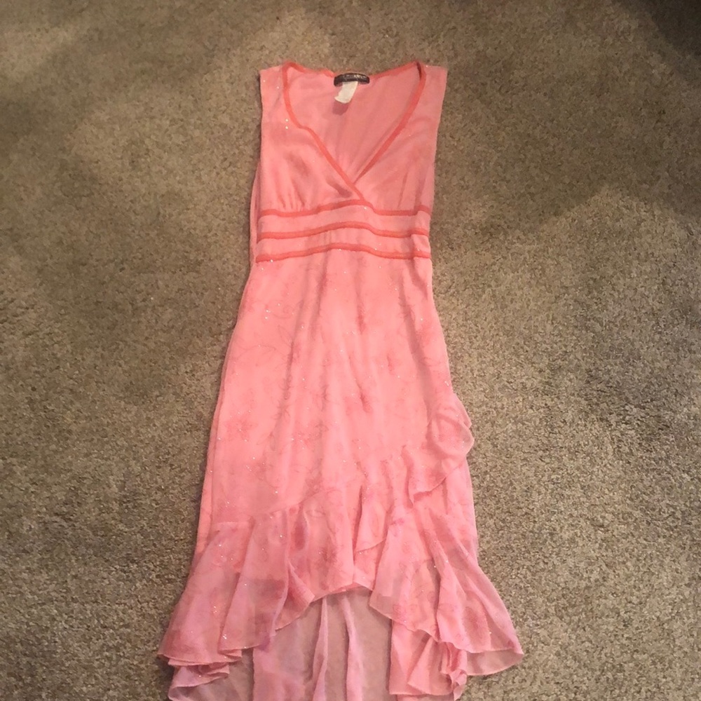 Knee length tapered sparkly dress